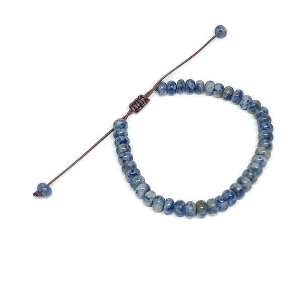 6 MM NATURAL STONE ABACUS BLUE