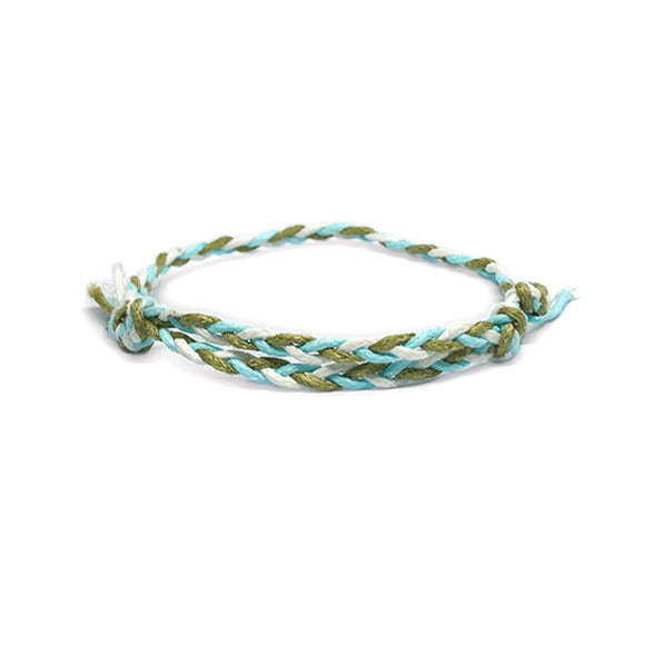 ETHNIC WIND COTTON ROPE BLUE/GREEN/WHITE