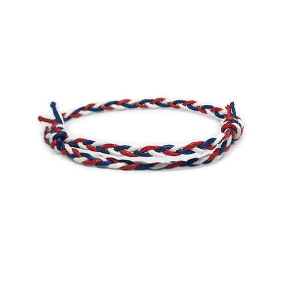 ETHNIC WIND COTTON ROPE BLUE/RED/WHITE