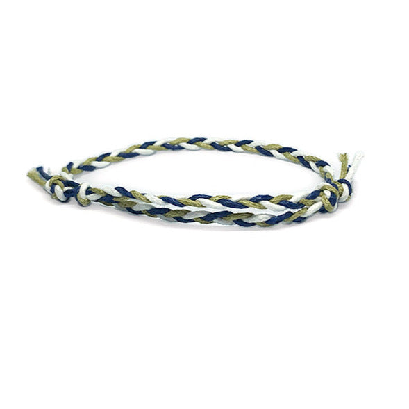 ETHNIC WIND COTTON ROPE BLUE/WHITE /GREEN